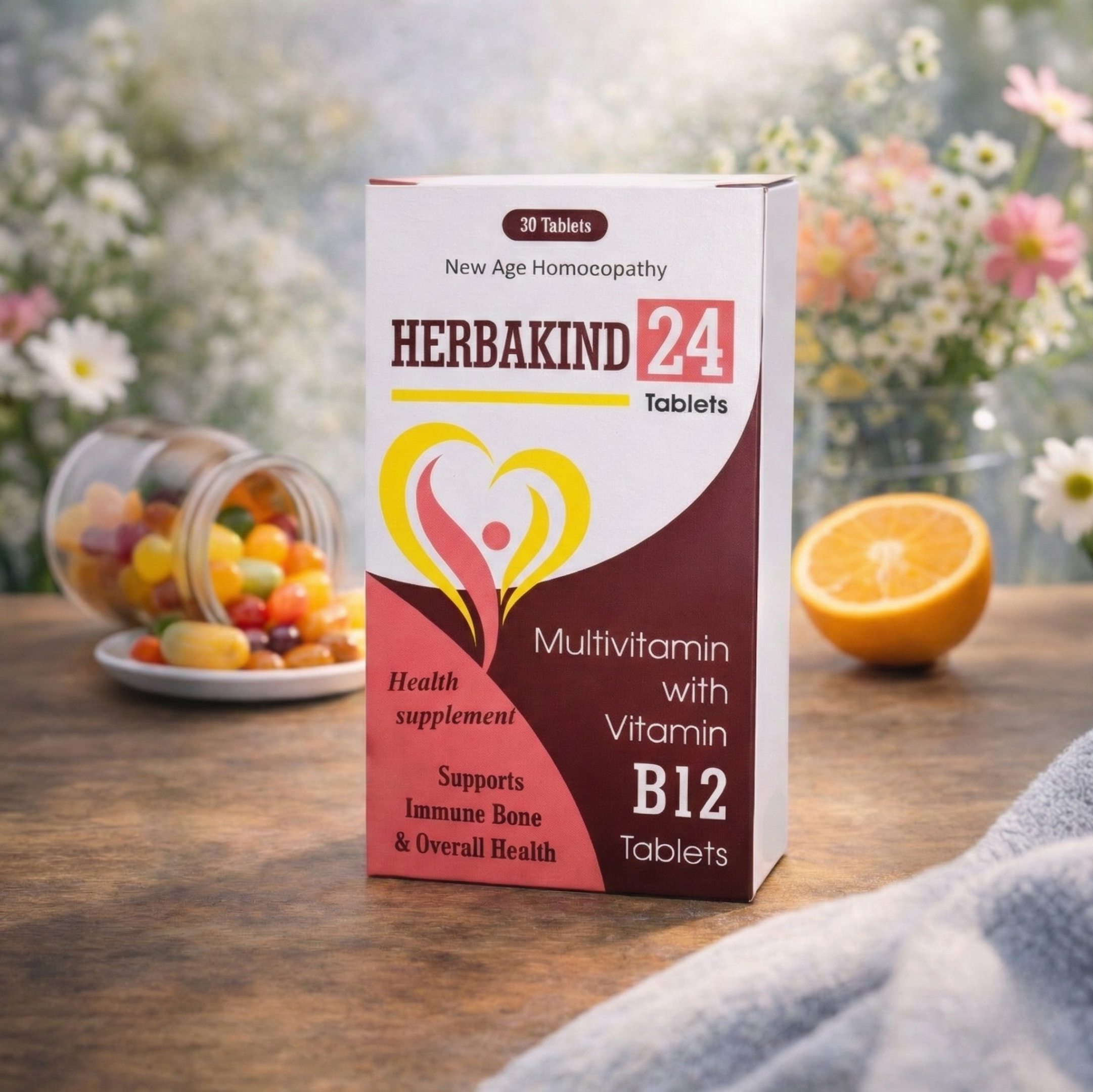 Tab. Herbakind 24 with Vitamin D3 & B12 - Image 2
