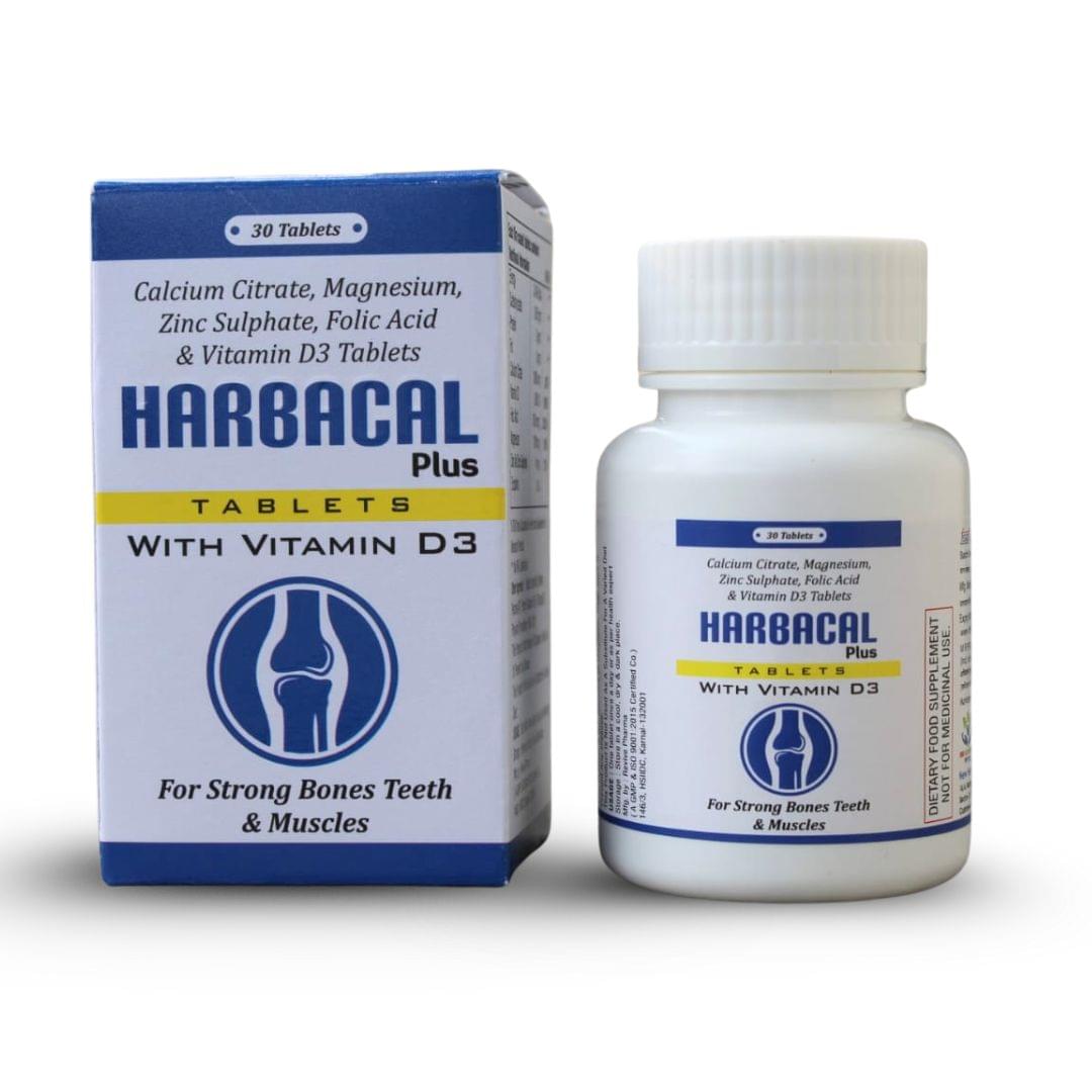 Harbacal Plus Tablet with vitamin D3 (30 Tablets)