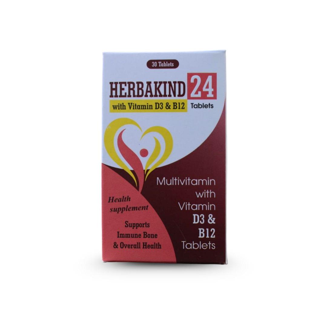 Tab. Herbakind 24 with Vitamin D3 & B12